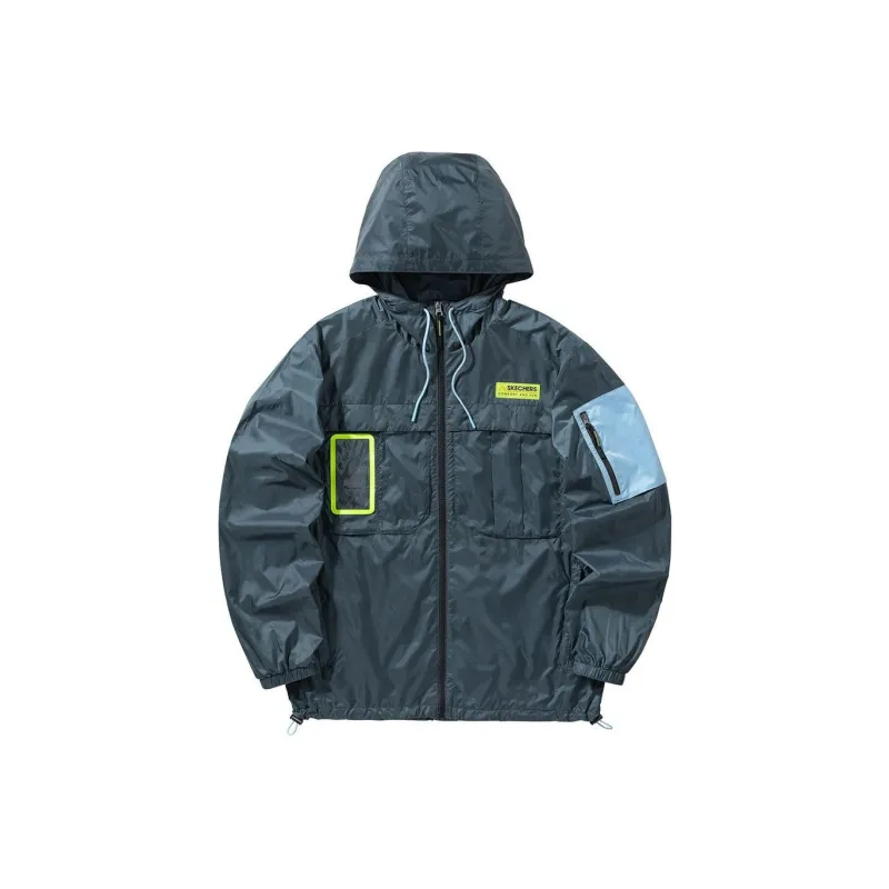 Skechers Jackets Men Dark Slate-0