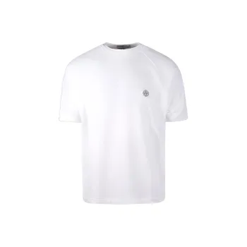 STONE ISLAND Logo Patch Crewneck T Shirt