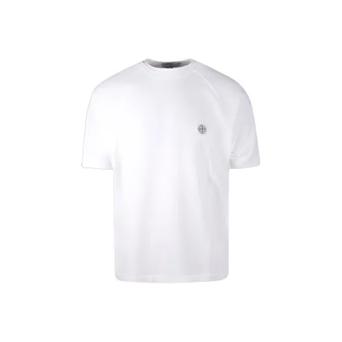 STONE ISLAND Logo Patch Crewneck T Shirt