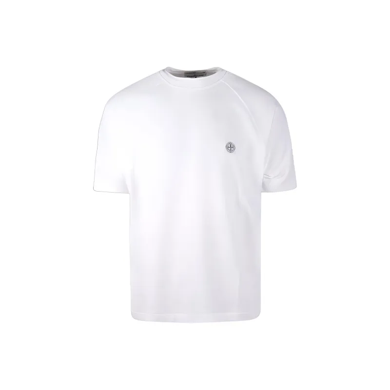 STONE ISLAND Logo Patch Crewneck T Shirt-0