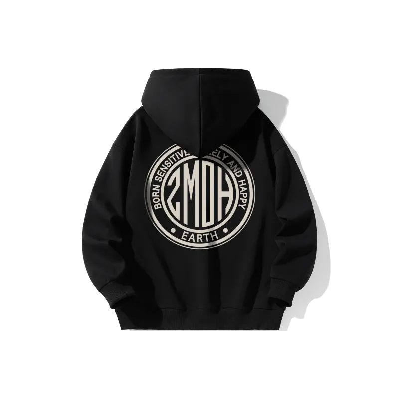 ZMOH Fleece Lined Hoodie Unisex Couple's-24