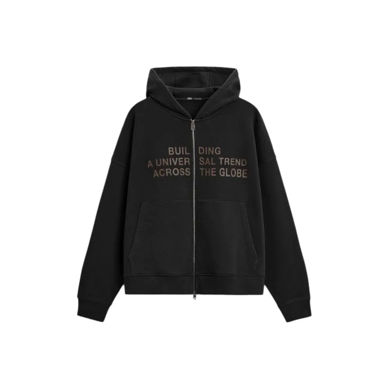 ZARA Sweatshirts Men Black-0