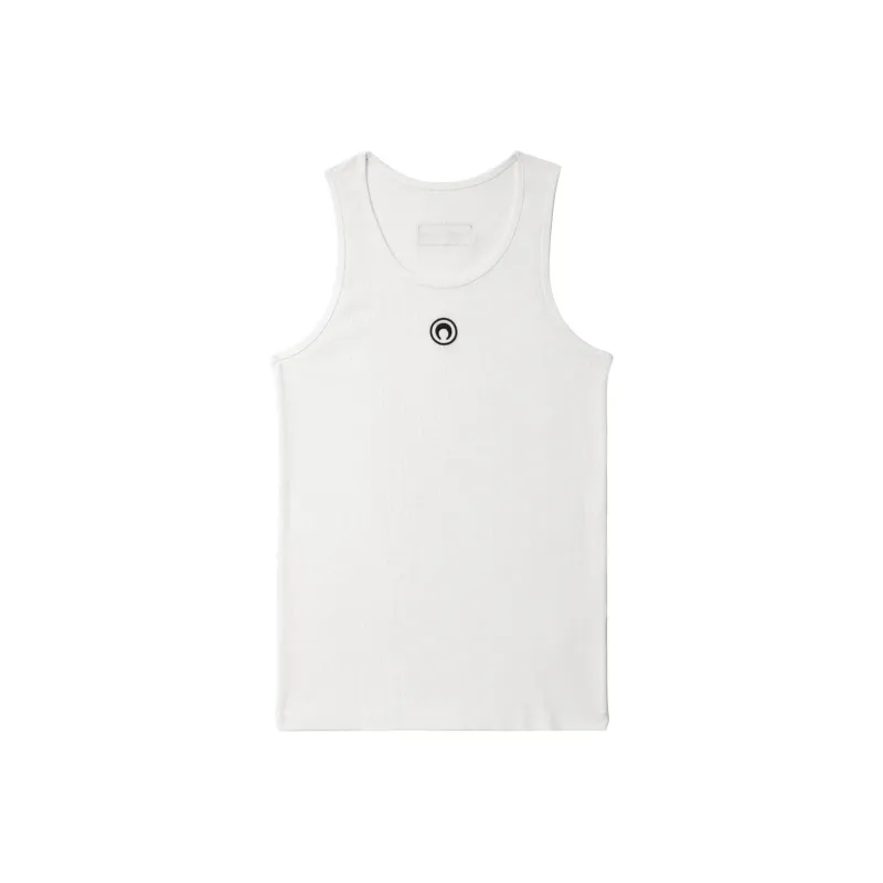 Marine Serre Crescent Moon Embroidered Crewneck Tank Top-0