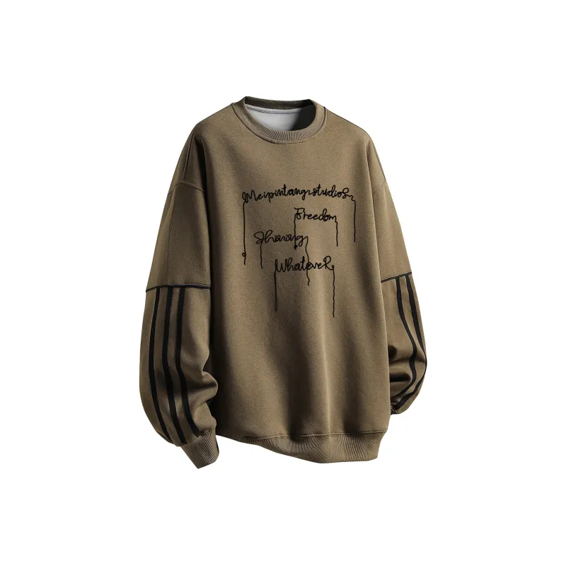 MEIPIN TANG Sweatshirt Unisex Coffee Brown-0