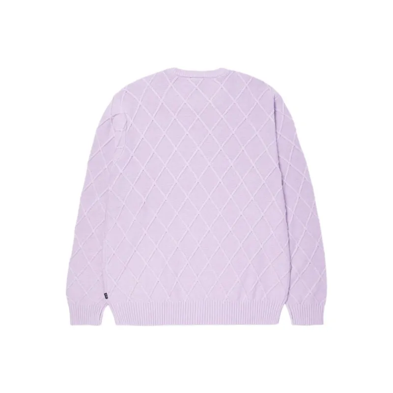HUF SS25 Sweater Unisex Gray Purple-1