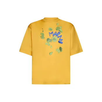 MARNI Relaxed Fit Dripping Flower T Shirt