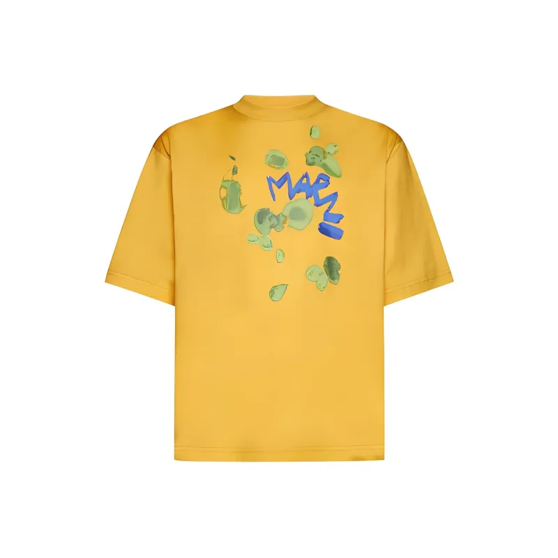 MARNI Relaxed Fit Dripping Flower T Shirt-0
