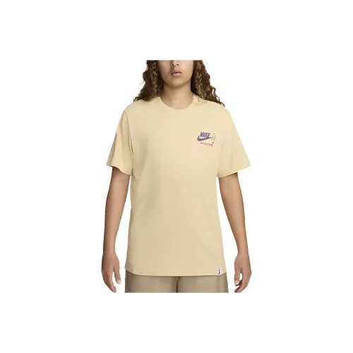 Nike T Shirts Men Khaki