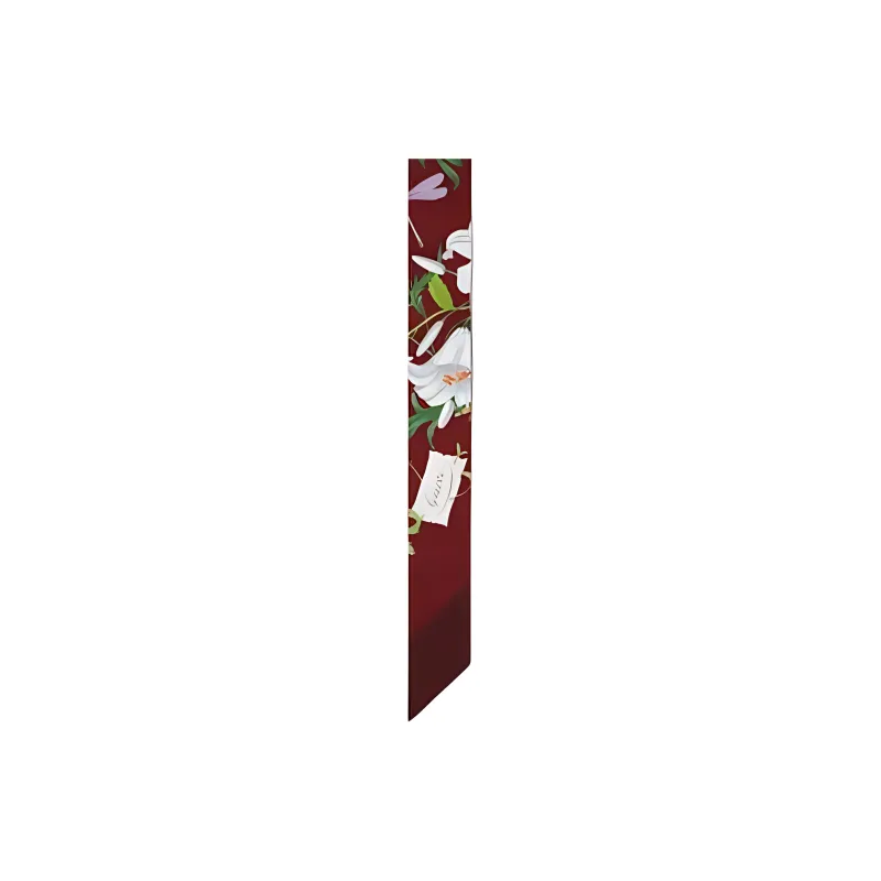 GUCCI Silk Silk Scarves Women's Red-2