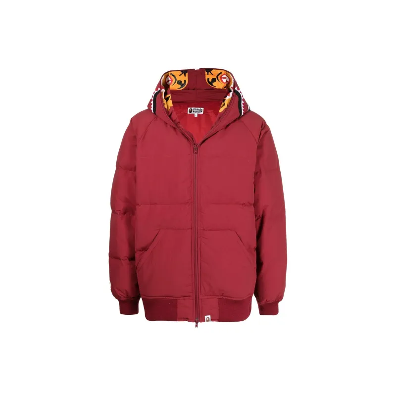 A BATHING APE Printed hood Puffer Jacket-0