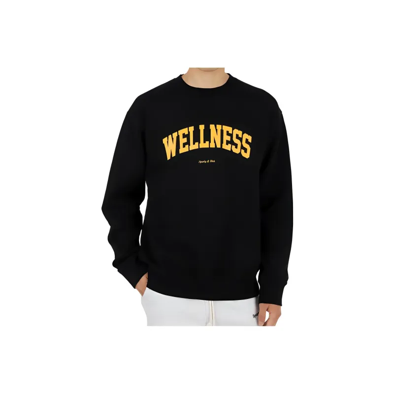 SPORTY & RICH Sweatshirts Unisex Black-0