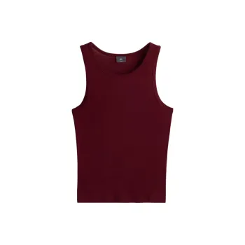 H&M Tank Tops Men Burgundy