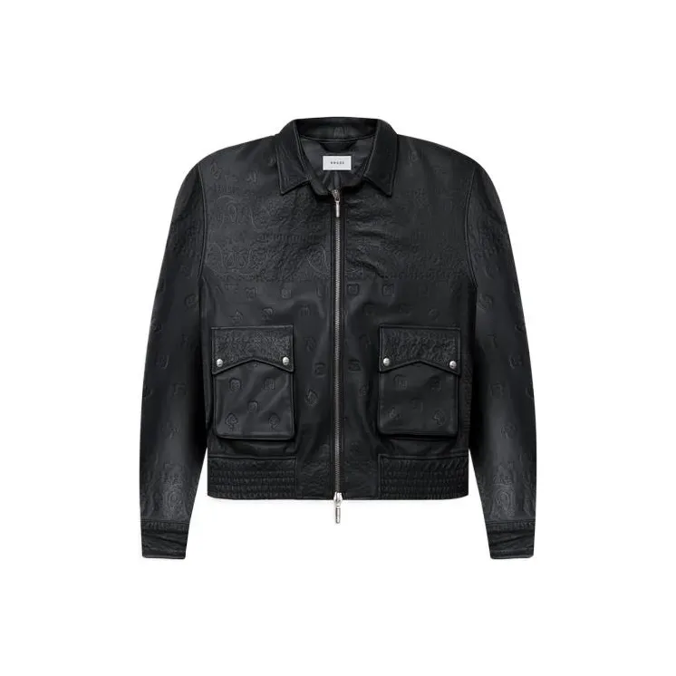 RHUDE Leather Embossed Suit Jacket-0