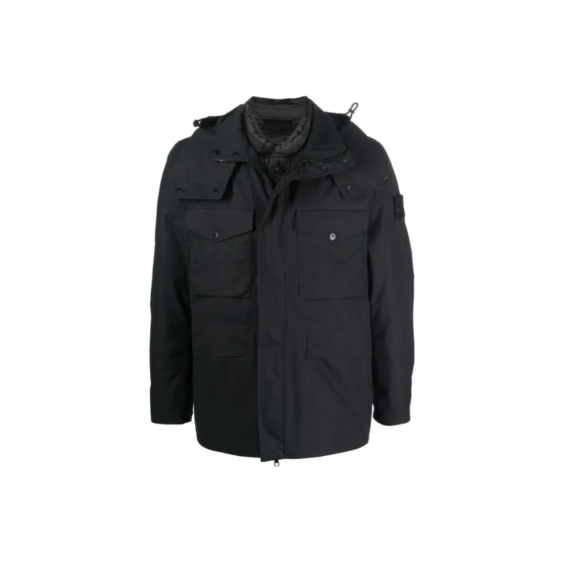 STONE ISLAND Jackets Men Black-0