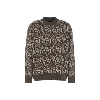 ARMANI EXCHANGEAE FW24 Knitwear Men's Olive Brown
