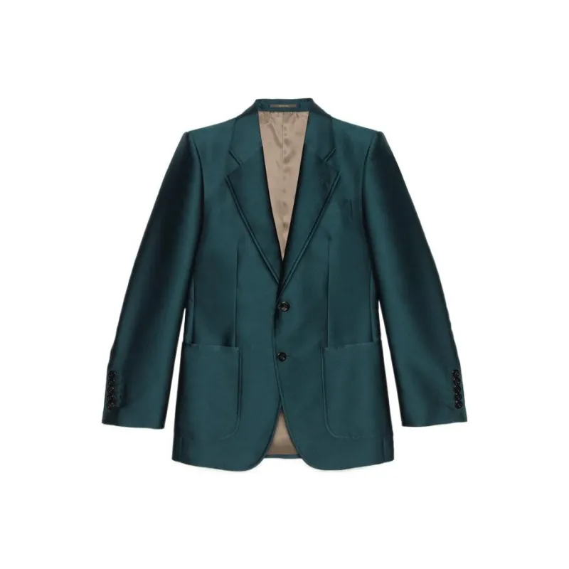 GUCCI Jackets Men Peacock Green-0