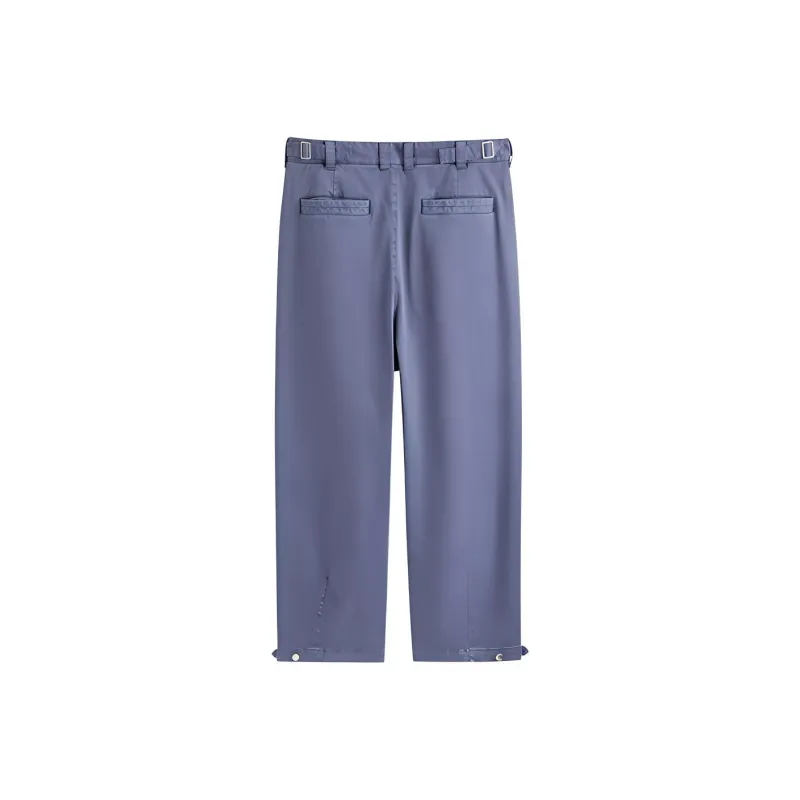 PEACEBIRD MEN Casual Pants Men Purple 1 Straight Fit-1