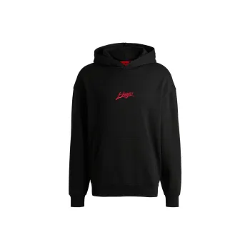 HUGO BOSS Logo Printed Relaxed Fit Terry Hoodie