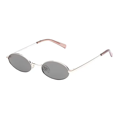 Le Specs Metal Oval sunglasses ports Women's Silver