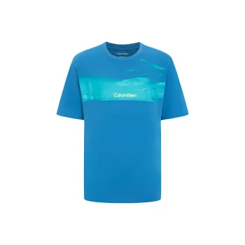 Calvin Klein T Shirts Men Blue