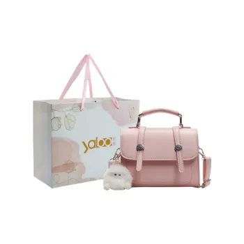 Yalu PU Shoulder Bag, Crossbody Bag, Handbag Unisex Pink/Pea Green/Black/Khaki