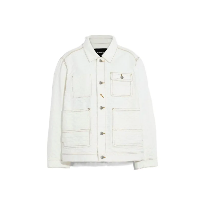 COACH Jackets Men White-0