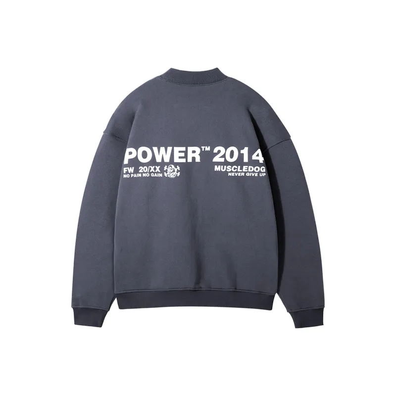 Muscle Dog Sweatshirt Men's Dark Gray-0