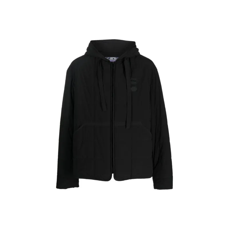OFF WHITE Logo Patch Quilted Jacket-0