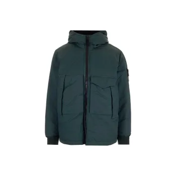 STONE ISLAND Compass Patch Zip Up Padded Jacket