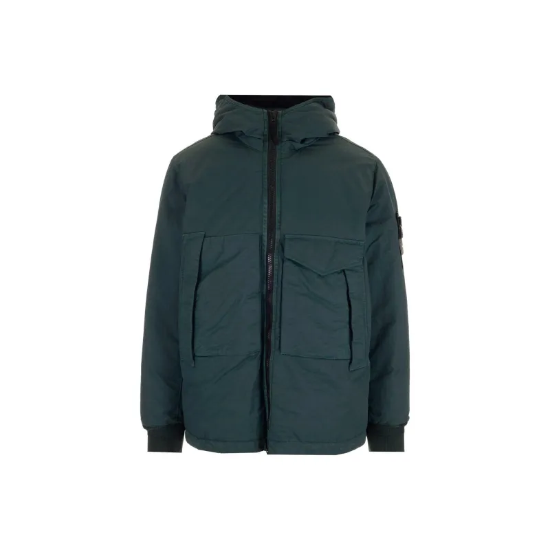STONE ISLAND Compass Patch Zip Up Padded Jacket-0