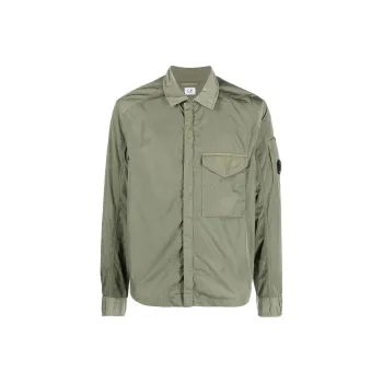 C.P.Company Logo Plaque Long Sleeved Jacket