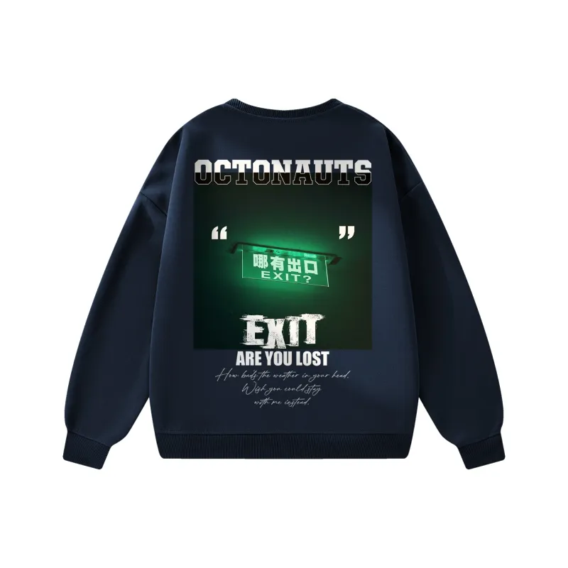 Small Columns Under The Sea Sweatshirt Unisex-2