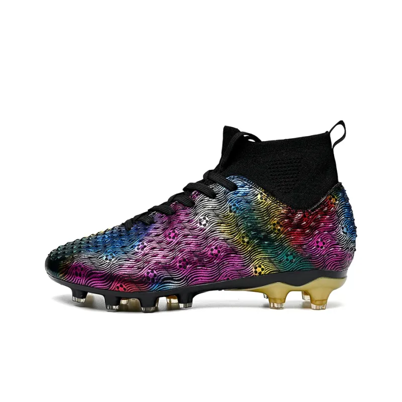 QIUTEXIONG Soft Ground, Natural Ground Cushioning Slip Resistant Waterproof Soccer Shoes Unisex-7