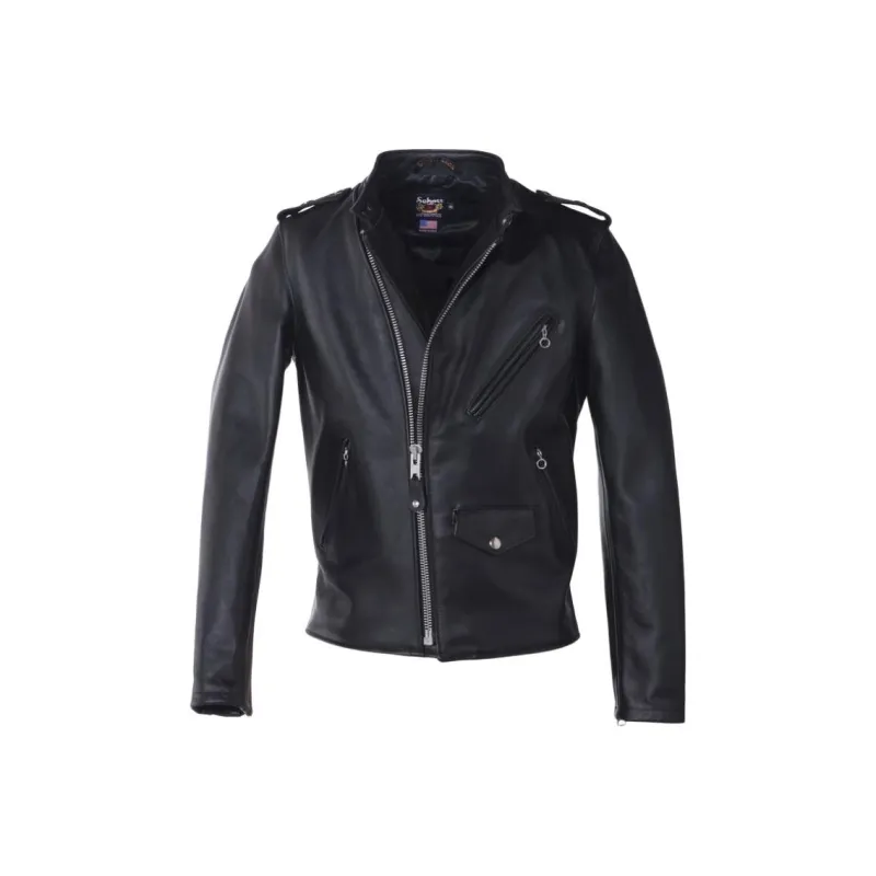 Schott N.Y.C. Leather Jacket Men's Black-1