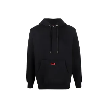GCDS Logo Detailed Drawstring Hoodie