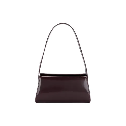 ST. AGNI Calfskin Shoulder Bag Mini Women's Bordeaux Red