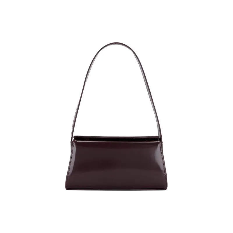 ST. AGNI Calfskin Shoulder Bag Mini Women's Bordeaux Red-0