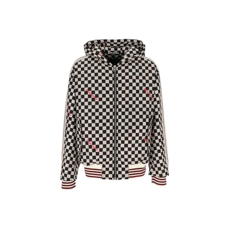 PALM ANGELS Damier Puffed Hooded Jacket-0