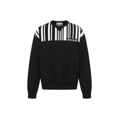 MOSCHINO Barcode print Cotton Sweatshirt