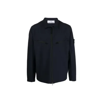 STONE ISLAND LIGHT SOFT SHELL R SERIES SOFT SHELL Jackets & Coats Men's Marine Blue