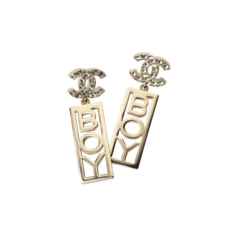 CHANEL Earrings Women's Gold-0