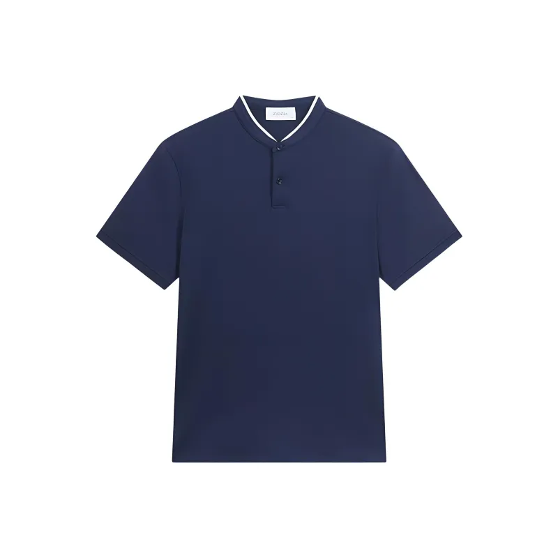 ZIOZIA Polo Shirt Men's Navy Blue-0