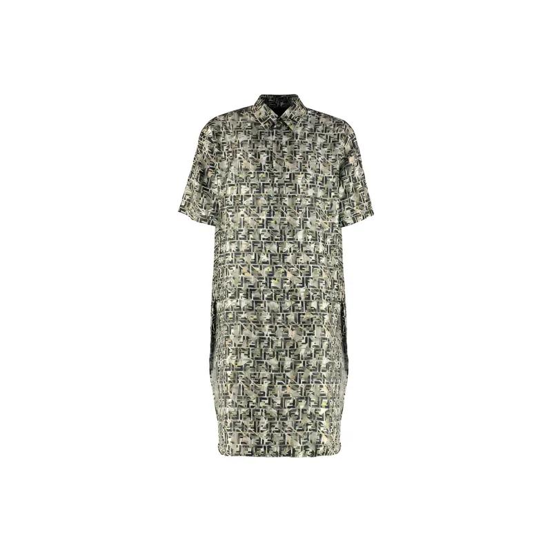 FENDI Shirts Men Green-0