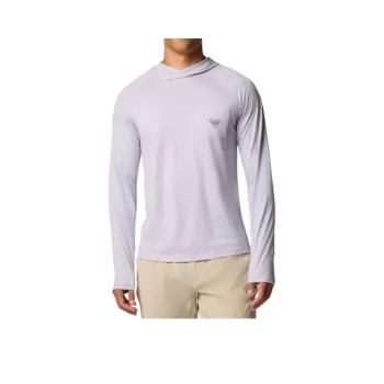 Columbia PFG Uncharted Neps Omni-Shade Omni-Wick Sweatshirt Men's Lavender Pearl
