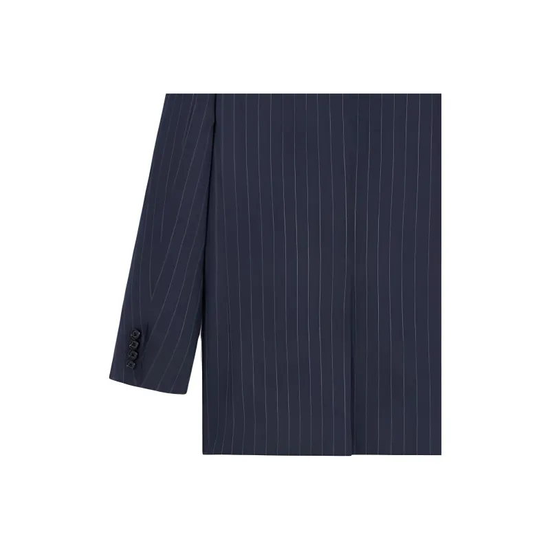 CELINE Bnf Blazer In Striped Wool-3