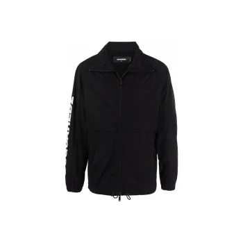 DSQUARED 2 Logo Print Zipped Jacket