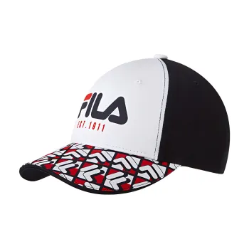 FILA Cotton Baseball Caps Kids' White