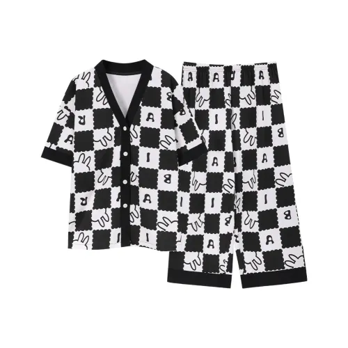 MADALLO Pajama Set Women's Black White