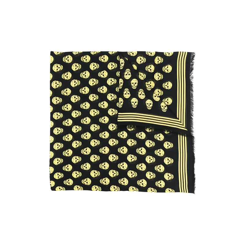 Alexander McQueen Biker Skull Scarf-0