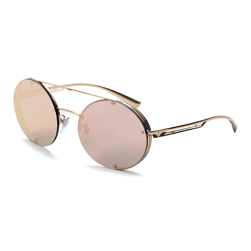 BVLGARI Metal Aviator Sunglasses Women's Gold-0